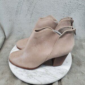 Copper Key Shoes Womens Size 11 Solstice Tan Leather Ankle Boots